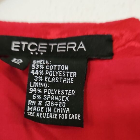 Etcetera Red A-Line Mini Dress for Weddings - Picture 2 of 8